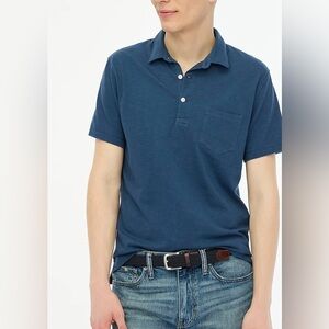NWOT J Crew Men’s Slub Jersey Pocket Polo Shirt
